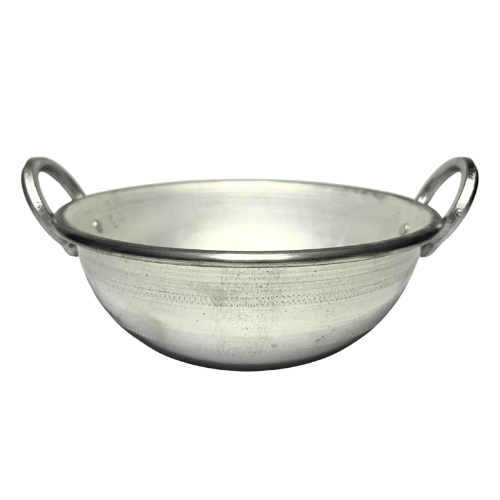 Aluminium kadai with dual handles